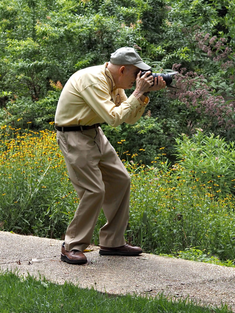 Canterbury Court resident taking pictures outdoor