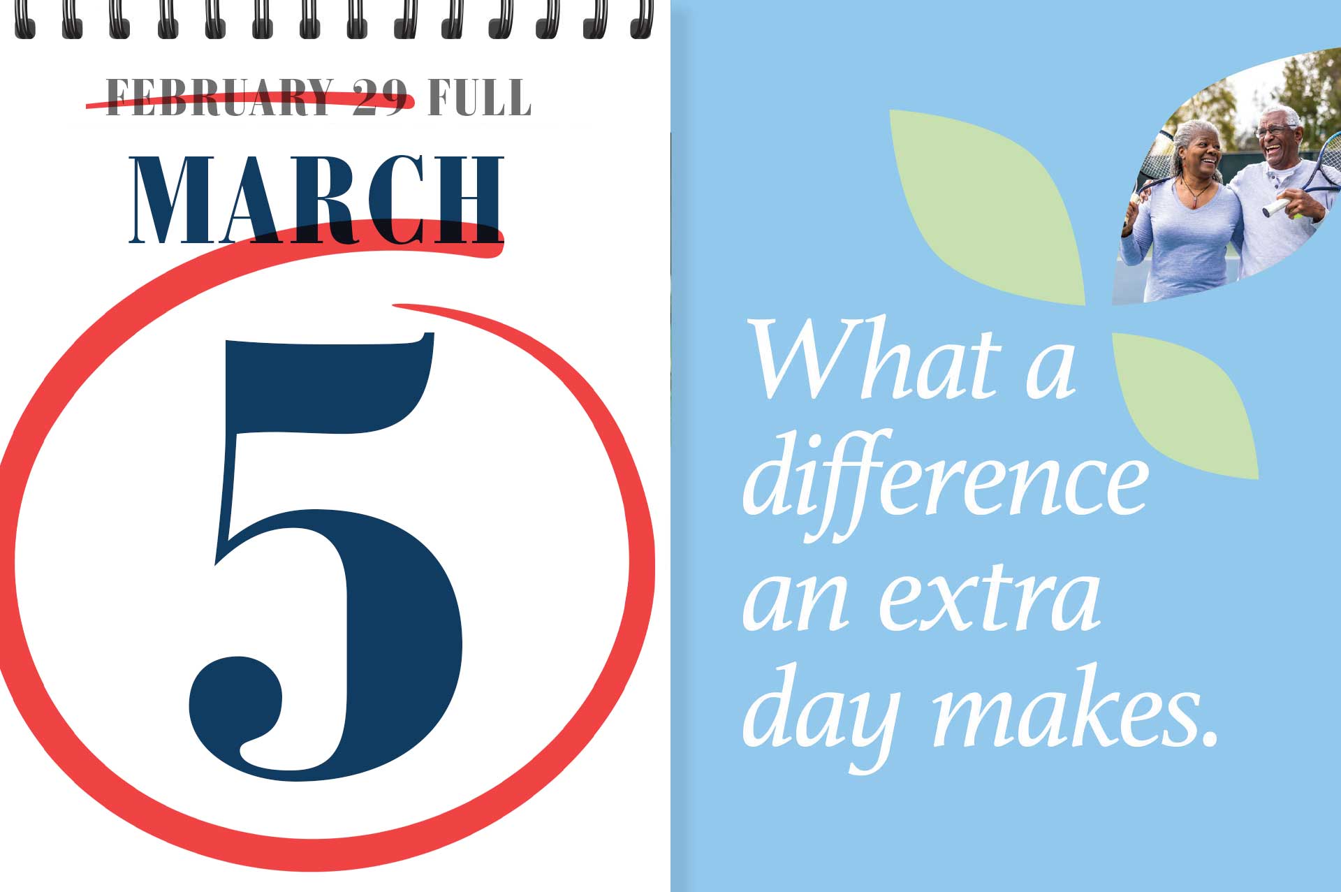 New Date: March 5 - What a difference an extra day makes